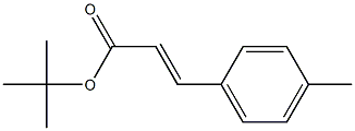 2-Propenoic acid, 3-(4-methylphenyl)-, 1,1-dimethylethyl ester, (2E)- Struktur