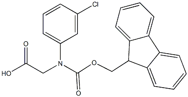 N-Fmoc-S-3-Chlorophenylglycine Struktur