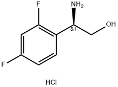 (2R)-2-AMINO-2-(2,4-DIFLUOROPHENYL)ETHAN-1-OL HYDROCHLORIDE Struktur