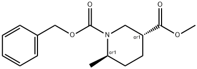 TRANS-1-BENZYL 3-METHYL 6-METHYLPIPERIDINE-1,3-DICARBOXYLATE Structure