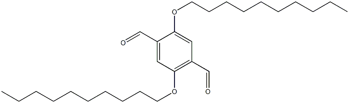 1,4-Benzenedicarboxaldehyde, 2,5-bis(decyloxy)- Struktur