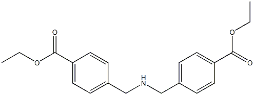 Benzoic acid, 4,4'-[iminobis(methylene)]bis-, diethyl ester Struktur