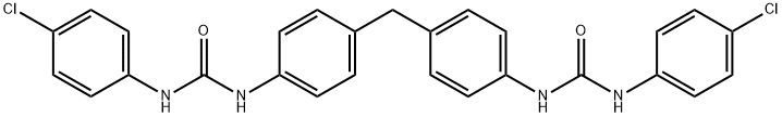 N',N'''-[methylenebis(4,1-phenylene)]bis[N-(4-chlorophenyl)urea] Struktur