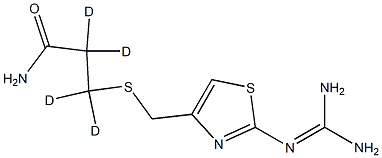 2,2,3,3-tetradeuterio-3-[[2-(diaminomethylideneamino)-1,3-thiazol-4-yl]methylsulfanyl]propanamide Structure