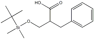 2-BENZYL-3-((TERT-BUTYLDIMETHYLSILYL)OXY)PROPANOIC ACID Struktur