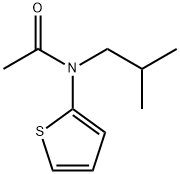 N-(2-methylpropyl)-N-(thiophen-2-yl)acetamide Struktur