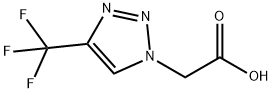 2-(4-(TRIFLUOROMETHYL)-1H-1,2,3-TRIAZOL-1-YL)ACETIC ACID Struktur