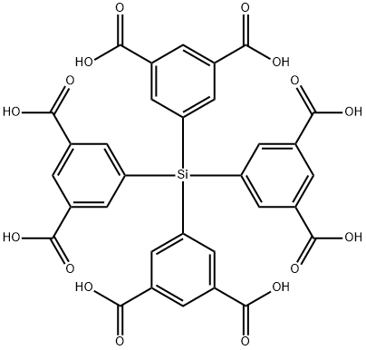 1,3-Benzenedicarboxylic acid,5,5',5'',5'''-silanetetrayltetrakis- Struktur