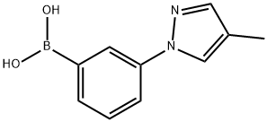 [3-(4-methylpyrazol-1-yl)phenyl]boronic acid Struktur