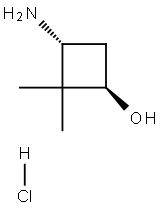 TRANS-3-AMINO-2,2-DIMETHYLCYCLOBUTANOL HCL Struktur