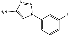 1-(3-Fluoro-phenyl)-1H-[1,2,3]triazol-4-ylamine Struktur