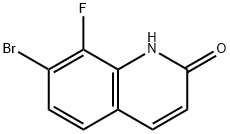 7-bromo-8-fluoro-1,2-dihydroquinolin-2-one Struktur