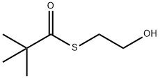 S-2-hydroxyethyl 2,2-dimethylpropanethioate Struktur