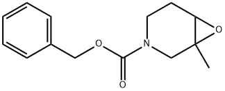 1-Methyl-7-oxa-3-aza-bicyclo[4.1.0]heptane-3-carboxylic acid benzyl ester Struktur