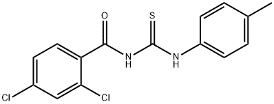 2,4-dichloro-N-{[(4-methylphenyl)amino]carbonothioyl}benzamide Structure