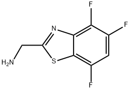 C-(4,5,7-Trifluoro-benzothiazol-2-yl)-methylamine Struktur