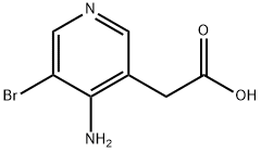 2-(4-amino-5-bromopyridin-3-yl)acetic acid Struktur