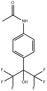 N-(4-(1,1,1,3,3,3-HEXAFLUORO-2-HYDROXYPROPAN-2-YL)PHENYL)ACETAMIDE Struktur