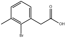 2-bromo-3-methylphenylacetic acid Struktur