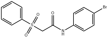 N-(4-bromophenyl)-2-(phenylsulfonyl)acetamide Struktur