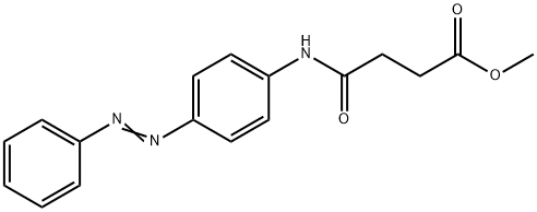 methyl 4-oxo-4-{[4-(phenyldiazenyl)phenyl]amino}butanoate Struktur