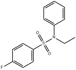 N-ethyl-4-fluoro-N-phenylbenzenesulfonamide Struktur