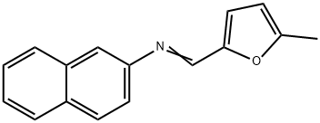 N-[(5-methyl-2-furyl)methylene]-2-naphthalenamine Struktur