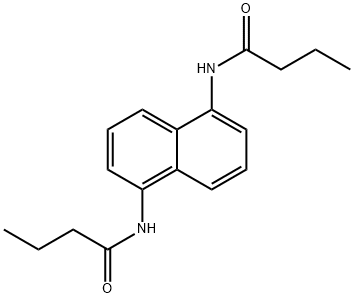 N,N'-1,5-naphthalenediyldibutanamide Struktur