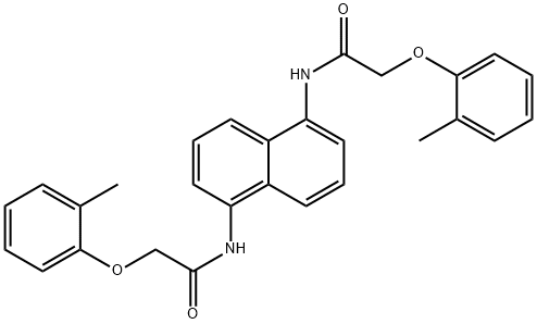 N,N'-1,5-naphthalenediylbis[2-(2-methylphenoxy)acetamide] Struktur