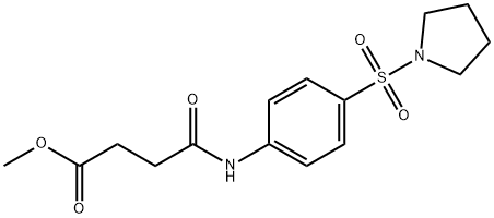 methyl 4-oxo-4-{[4-(1-pyrrolidinylsulfonyl)phenyl]amino}butanoate Struktur