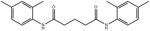 N,N'-bis(2,4-dimethylphenyl)pentanediamide Struktur