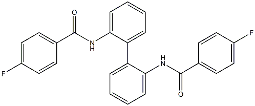 N,N'-2,2'-biphenyldiylbis(4-fluorobenzamide) Struktur