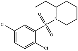 1-(2,5-dichlorophenyl)sulfonyl-2-ethylpiperidine Struktur