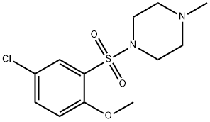 1-((5-chloro-2-methoxyphenyl)sulfonyl)-4-methylpiperazine Struktur