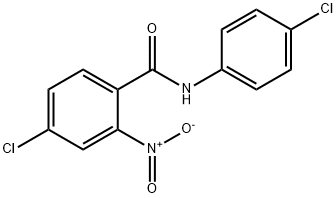 4-chloro-N-(4-chlorophenyl)-2-nitrobenzamide Struktur