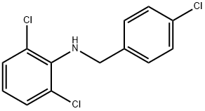 2,6-dichloro-N-(4-chlorobenzyl)aniline Struktur