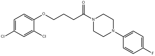 4-(2,4-dichlorophenoxy)-1-[4-(4-fluorophenyl)piperazin-1-yl]butan-1-one Struktur