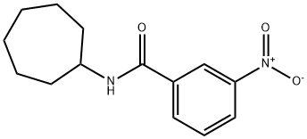 N-cycloheptyl-3-nitrobenzamide Struktur