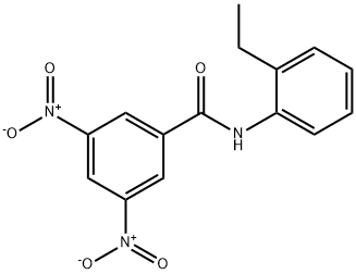 N-(2-ethylphenyl)-3,5-dinitrobenzamide Struktur