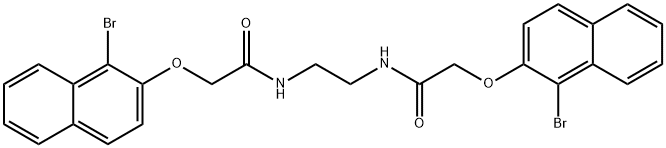 N,N'-1,2-ethanediylbis{2-[(1-bromo-2-naphthyl)oxy]acetamide} Struktur