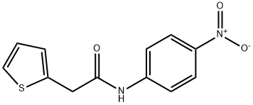 N-(4-nitrophenyl)-2-thiophen-2-ylacetamide Struktur