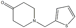 1-(thiophen-2-ylmethyl)piperidin-4-one Struktur