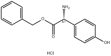 R-4-Hydroxyphenylglycine phenylmethyl ester hydrochloride Struktur