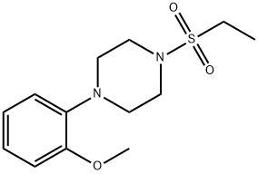 1-(ethylsulfonyl)-4-(2-methoxyphenyl)piperazine Struktur