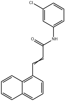 N-(3-chlorophenyl)-3-(1-naphthyl)acrylamide Struktur