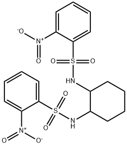 N,N'-1,2-cyclohexanediylbis(2-nitrobenzenesulfonamide) Struktur