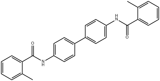 N,N'-4,4'-biphenyldiylbis(2-methylbenzamide) Struktur