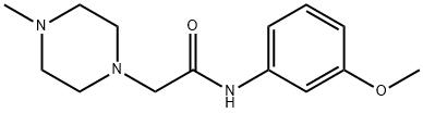 N-(3-methoxyphenyl)-2-(4-methylpiperazin-1-yl)acetamide Struktur