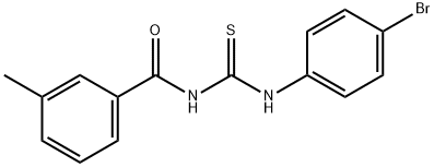 N-{[(4-bromophenyl)amino]carbonothioyl}-3-methylbenzamide Struktur