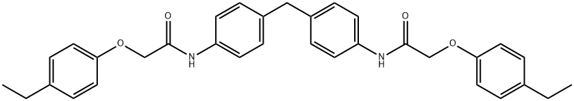 N,N'-[methylenebis(4,1-phenylene)]bis[2-(4-ethylphenoxy)acetamide] Struktur